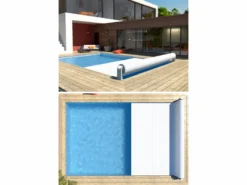 Open Aero Automatisch Oprolsysteem - Tot 4,5 Meter - Grijs -Zwembad en SPA 1638438009 trimmy pvc blanc ambiance