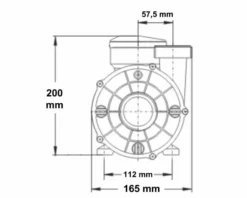 LX WTC 50M Spa Circulatiepomp 0,33 PK -Zwembad en SPA 1808.3 1