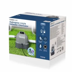 Bestway Zoutwatersysteem (max 22.712 Liter) -Zwembad en SPA 1900 1900 bestway zoutwatersysteem verpakking