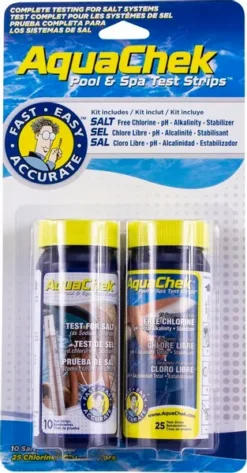 AquaChek Teststrips + Teststrips Voor Zoutwaterzwembaden -Zwembad en SPA 2297 3