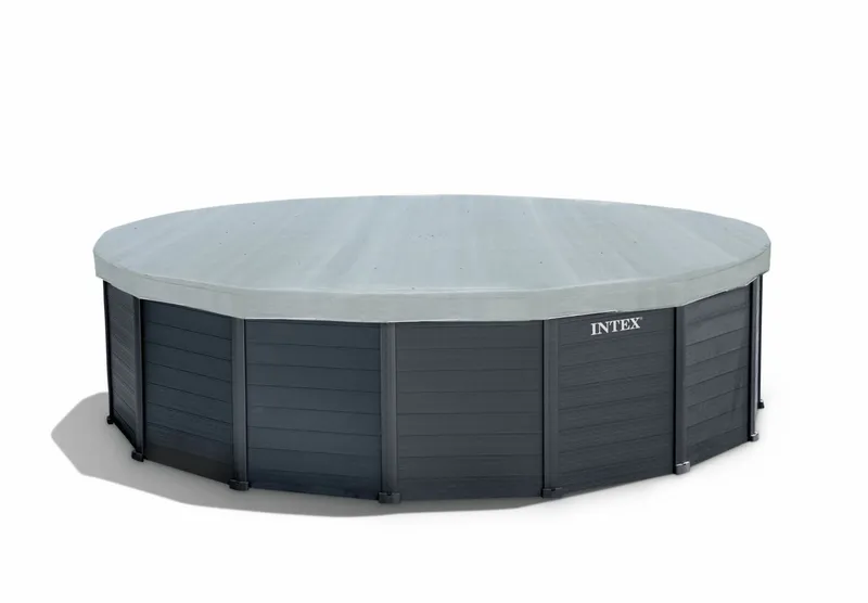 Intex Graphite Panel Pool - 478 X 124 Cm - Met Zandfilterpomp En Accessoires 10 Intex Graphite Panel Pool - 478 X 124 Cm - Met Zandfilterpomp En Accessoires - Afbeelding 8