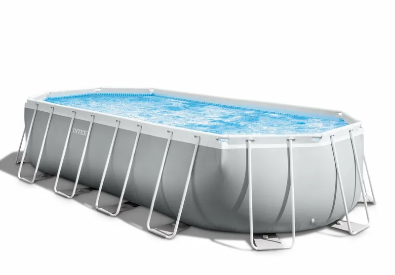 Intex Oval Prism Frame Pool - 610 X 305 X 122 Cm - Met Filterpomp En Accessoires 4 Intex Oval Prism Frame Pool - 610 X 305 X 122 Cm - Met Filterpomp En Accessoires - Afbeelding 2