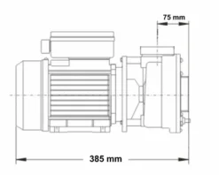 LX LP250 Spa Massagepomp 2,5 PK - 1 Speed -Zwembad en SPA 3765.2