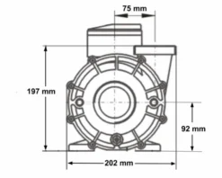LX WP200 Spa Massagepomp 2 PK - 2 Speed -Zwembad en SPA 3770.3