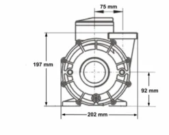 LX WP300 Spa Massagepomp 3 PK - 2 Speed -Zwembad en SPA 3771.3 1