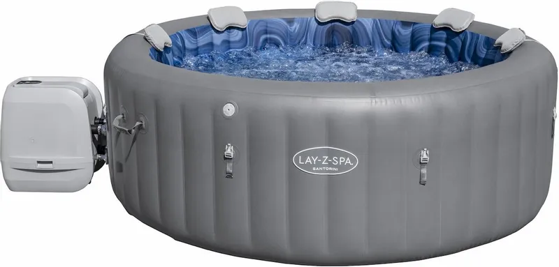 Bestway Lay-Z Spa Santorini HydroJet Pro Opblaasbare Spa - 7 Persoons 3 Bestway Lay-Z Spa Santorini HydroJet Pro Opblaasbare Spa - 7 Persoons
