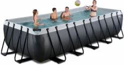 EXIT TOYS EXIT Black Leather Zwembad - 540 X 250 X 122 Cm - Met Zandfilterpomp En Trap -Zwembad en SPA 633 1200 exit 30 27 53 20 int 5
