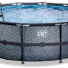EXIT TOYS EXIT Stone Zwembad - 450 X 122 Cm - Met Zandfilterpomp En Trap 2 EXIT TOYS EXIT Stone Zwembad - 450 X 122 Cm - Met Zandfilterpomp En Trap -Zwembad en SPA 637 1200 exit stone zwembad o450x122cm met zandfilterpomp grijs