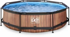 EXIT TOYS EXIT Wood Zwembad - 300 X 76 Cm - Met Filterpomp