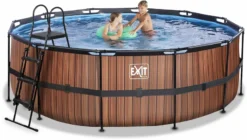 EXIT TOYS EXIT Wood Zwembad - 427 X 122 Cm - Met Zandfilterpomp En Trap -Zwembad en SPA 680 1200 exit 30 27 14 10 int 4