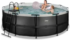 EXIT TOYS EXIT Black Leather Zwembad - 427 X 122 Cm - Met Zandfilterpomp En Trap -Zwembad en SPA 688 1200 exit 30 27 14 20 int 4