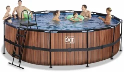 EXIT TOYS EXIT Wood Zwembad - 488 X 122 Cm - Met Zandfilterpomp En Trap -Zwembad en SPA 699 1200 exit 30 27 16 10 int 5