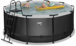 EXIT TOYS EXIT Black Leather Zwembad - 360 X 122 Cm - Met Zandfilterpomp En Trap -Zwembad en SPA 730 1200 exit 30 27 12 20 int 4