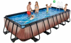 EXIT TOYS EXIT Wood Zwembad - 540 X 250 X 100 Cm - Met Zandfilterpomp En Trap -Zwembad en SPA 732 1200 exit 30 17 53 10 int 8