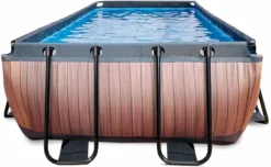 EXIT TOYS EXIT Wood Zwembad - 400 X 200 X 100 Cm - Met Zandfilterpomp En Trap -Zwembad en SPA 740 1200 exit 30 17 42 10 int 3