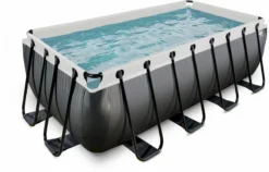 EXIT TOYS EXIT Black Leather Zwembad - 400 X 200 X 122 Cm - Met Zandfilterpomp En Trap -Zwembad en SPA 767 1200 exit 30 27 42 20 int 2