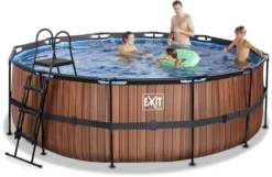 EXIT TOYS EXIT Wood Zwembad - 427 X 122 Cm - Met Zandfilterpomp En Trap -Zwembad en SPA 785 1200 exit 30 27 14 10 int 5