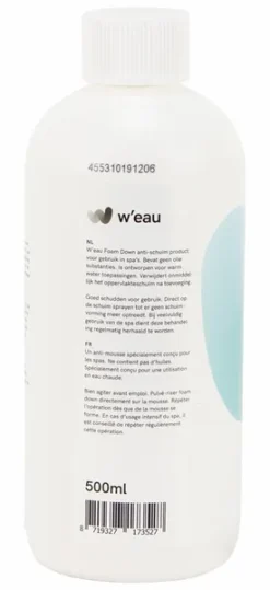 W'eau Foam Down Ontschuimingsmiddel - 500 Ml 8 W'eau Foam Down Ontschuimingsmiddel - 500 Ml -Zwembad en SPA 789 2 1
