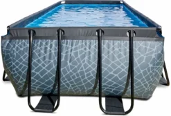 EXIT TOYS EXIT Stone Zwembad - 400 X 200 X 122 Cm - Met Zandfilterpomp En Trap -Zwembad en SPA 814 1200 exit 30 27 42 00 int 3