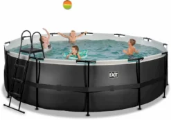 EXIT TOYS EXIT Black Leather Zwembad - 450 X 122 Cm - Met Zandfilterpomp En Trap -Zwembad en SPA 847 1200 exit 30 27 15 20 int 4