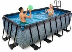 EXIT TOYS EXIT Stone Zwembad - 400 X 200 X 122 Cm - Met Zandfilterpomp En Trap -Zwembad en SPA 866 1200 exit 30 27 42 00 int 6
