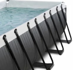 EXIT TOYS EXIT Black Leather Zwembad - 400 X 200 X 122 Cm - Met Zandfilterpomp En Trap -Zwembad en SPA 900 945 exit 30 27 42 20 int 4