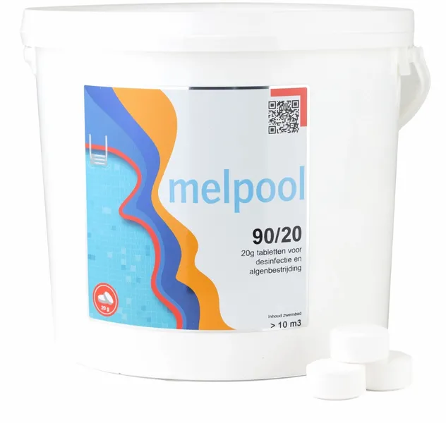 Melpool Kleine Chloortabletten 20 Grams 5 Kg 4 Melpool Kleine Chloortabletten 20 Grams 5 Kg - Afbeelding 2