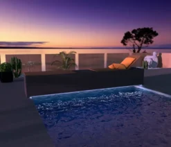 Banc Design Automatisch Oprolsysteem - Tot 3 Meter - Donkergrijs -Zwembad en SPA banc design verlichting