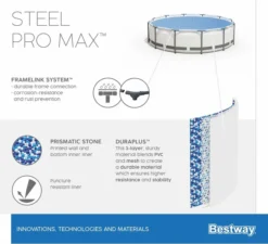 Bestway Steel Pro MAX Zwembad - 427 X 107 Cm - Met Filterpomp En Accessoires -Zwembad en SPA bestway steel pro max zwembad 427 x 107 cm set 19
