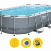 Bestway Power Steel Oval Zwembad - 427 X 250 X 100 Cm - Met Filterpomp En Accessoires -Zwembad en SPA bestwayzwembad 427x250x100cm