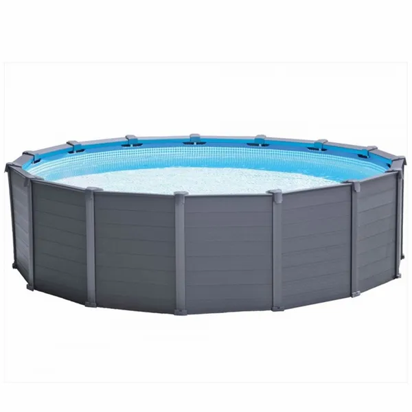 Intex Graphite Panel Pool - 478 X 124 Cm - Met Zandfilterpomp En Accessoires 4 Intex Graphite Panel Pool - 478 X 124 Cm - Met Zandfilterpomp En Accessoires - Afbeelding 2