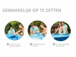 Intex Metal Frame Pool - 305 X 76 Cm - Met Filterpomp -Zwembad en SPA intex opzetinstructie 2