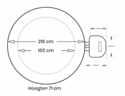 Intex Pure Spa Bubble Therapy Opblaasbare Spa - 6 Persoons 21 Intex Pure Spa Bubble Therapy Opblaasbare Spa - 6 Persoons -Zwembad en SPA intex bubbletherapy 6persoons afmetingen