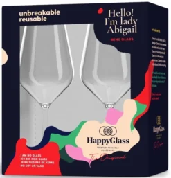 HappyGlass Lady Abigail Kunststof Wijnglas - 2 Stuks 6 HappyGlass Lady Abigail Kunststof Wijnglas - 2 Stuks -Zwembad en SPA lady abigail