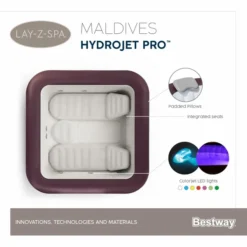 Bestway Lay-Z Spa Maldives HydroJet Pro Opblaasbare Spa - 7 Persoons -Zwembad en SPA maldives spa