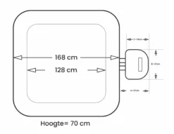 NetSpa Caïman Opblaasbare Spa - 4 Persoons 15 NetSpa Caïman Opblaasbare Spa - 4 Persoons -Zwembad en SPA netspa caiman afmetingen