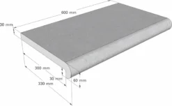 Scandi Roc Napoli Randtegel - Mountain Black -Zwembad en SPA scandi roc napoli randtegel afmetingen 1