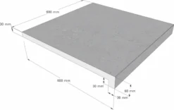 Scandi Roc Sydney Randtegel - Mountain Grey -Zwembad en SPA scandi roc sydney randtegel afmetingen