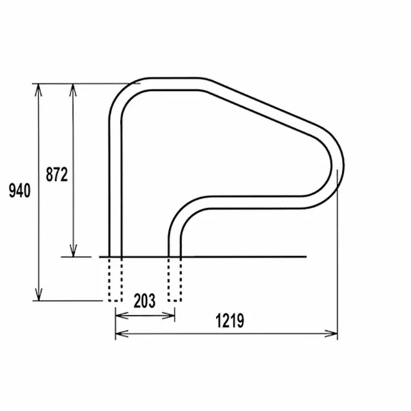 Handgreep RVS Met Bevestigingskit 4 Handgreep RVS Met Bevestigingskit - Afbeelding 2