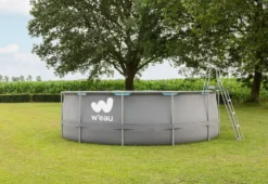 W'eau Steel Frame Zwembad - 427 X 122 Cm - Met Filterpomp En Accessoires -Zwembad en SPA w eau zwembad voorkant